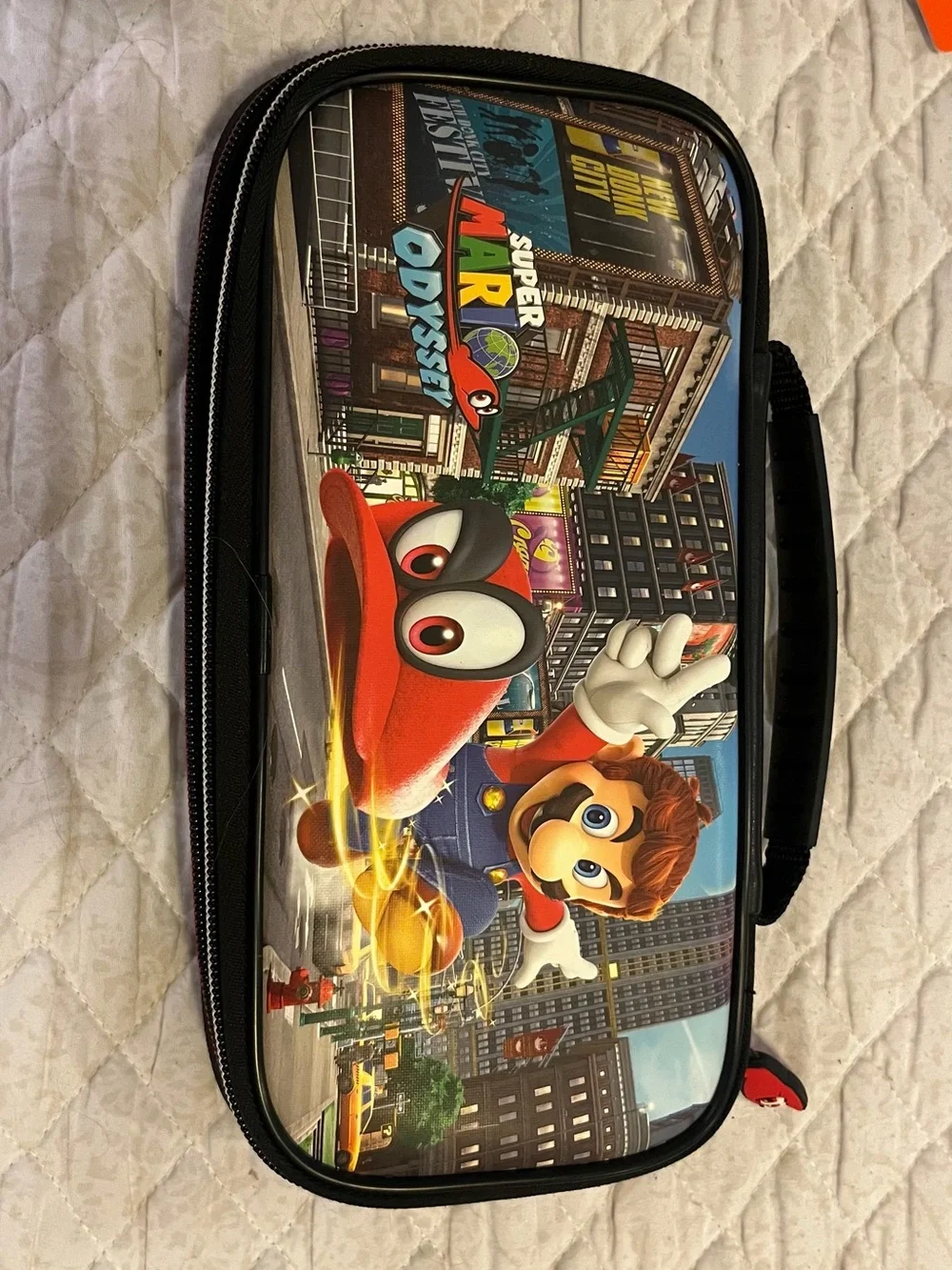 Nintendo Switch with Neon Blue Left & Neon Red Right Joy‑Con